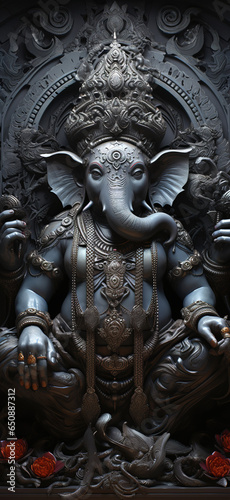 Indian God Ganesha. Ai generative