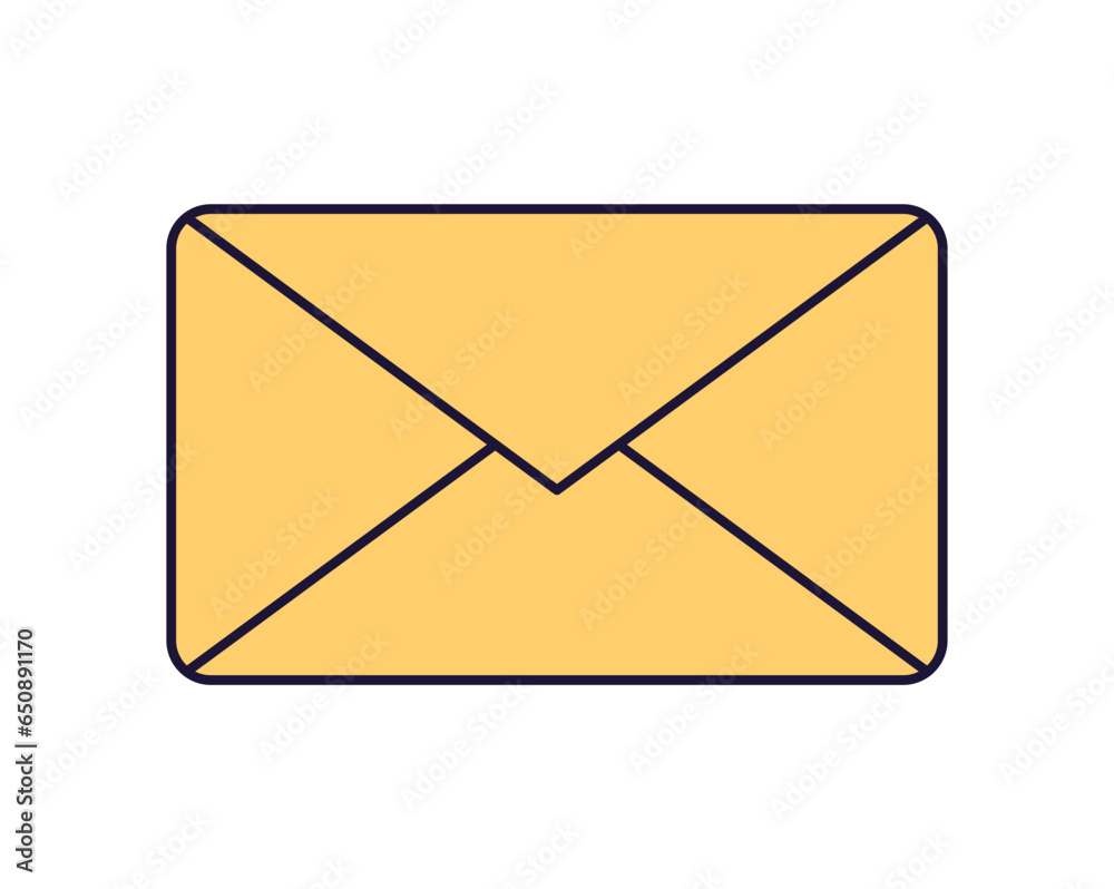 Message retro icon. Email or news icon. Vector illustration Message retro icon. Email or news icon. Vector illustration
