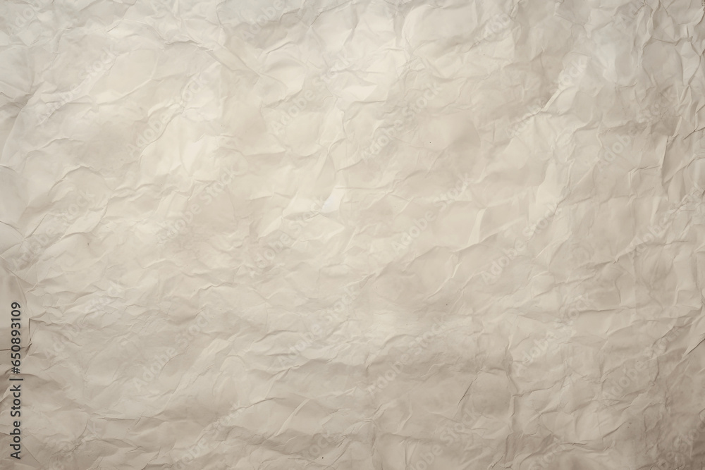 Fototapeta premium Die Textur von grau beige Papier zerknittert - Hintergrund für verschiedene Zwecke
