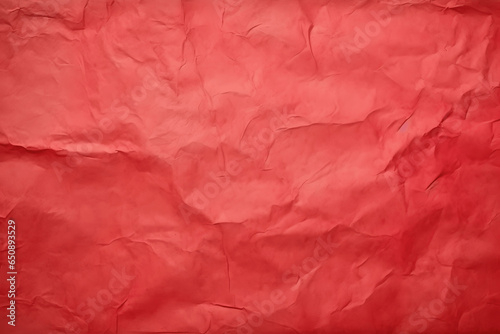 Die Textur von rotem Papier zerknittert - Hintergrund für verschiedene Zwecke