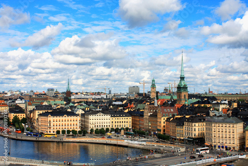 Stockholm cityscape in Sweden