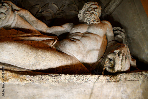 fountain by Domenico Fontana at four fountains square, Rome, Ita photo