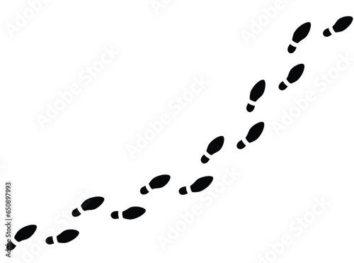 dress shoe footprints pattern brush