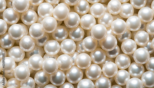 textures of many white pearls