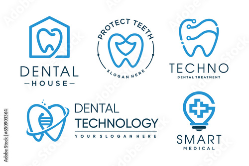 Set of healthcare logo design element vector icon with creative idea
