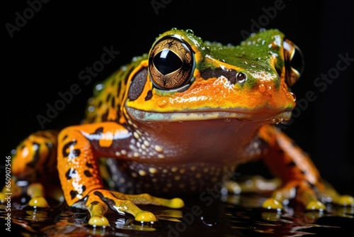 Colorful rainforest poison  frog © ChaoticMind
