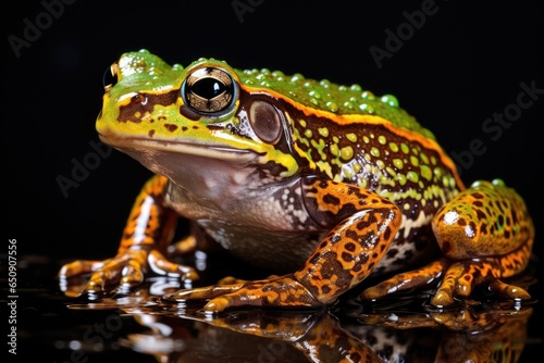 Colorful rainforest poison  frog © ChaoticMind