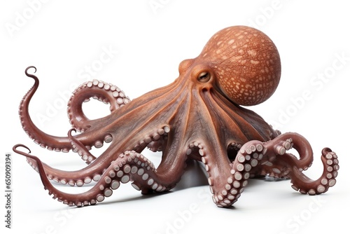 Octopus on a white background | Generative AI