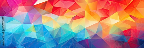 Abstract background with bright colors and geometric shapes