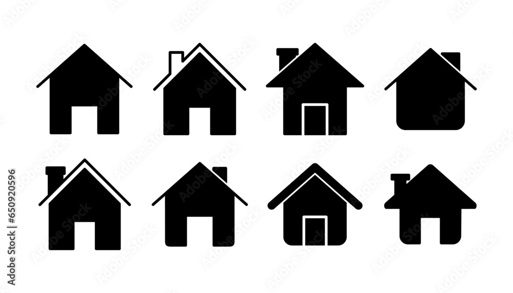 Home icon vector. House vector icon Home icon vector. House vector icon