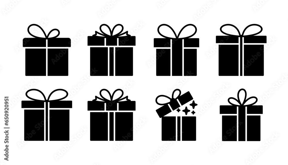 Gift icon vector. gift box icon. birthday gift Gift icon vector. gift box icon. birthday gift