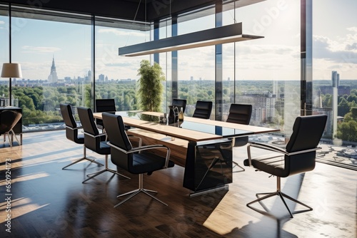 Modern business office conference room of a startup company