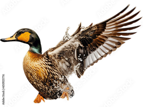 Duck Diving for Food, No Background © Emojibb.Family