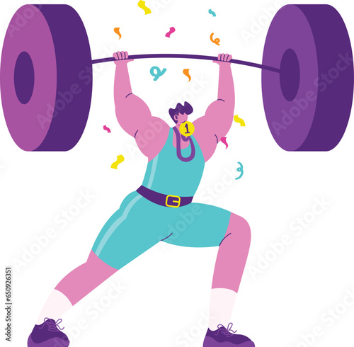 Weightlifting winner 