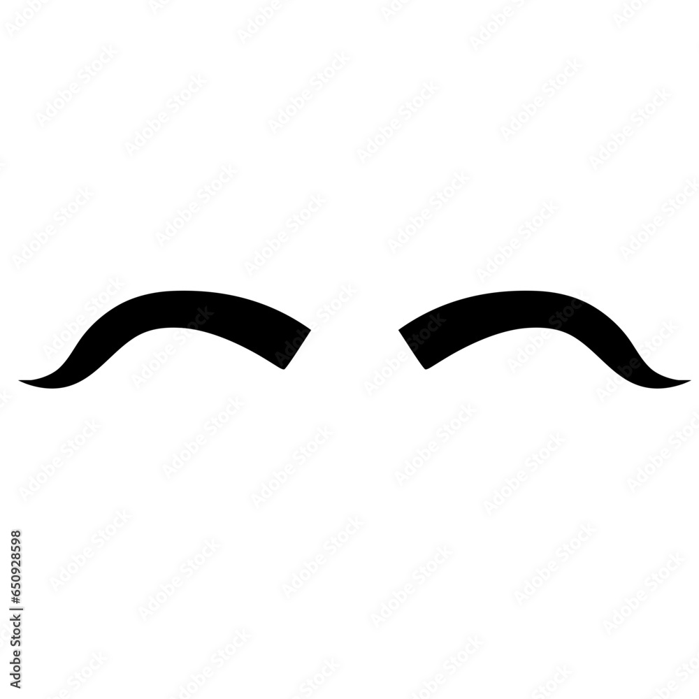 Eyebrow shape illustration Eyebrow shape illustration