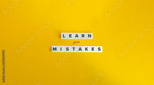 Learn From Mistakes. Growth Mindset Concept.