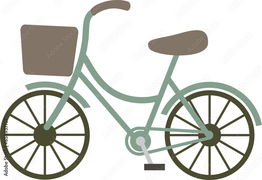 シンプルかわいい自転車のイラスト