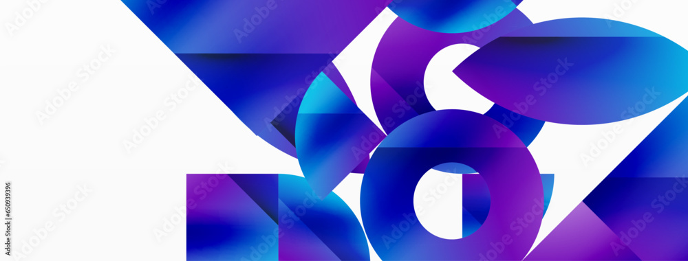 Circles and diverse shapes converge, fashioning contemporary backdrop igniting creativity. Design for digital designs, presentations, website banners, social media posts Circles and diverse shapes converge, fashioning contemporary backdrop igniting creativity. Design for digital designs, presentations, website banners, social media posts