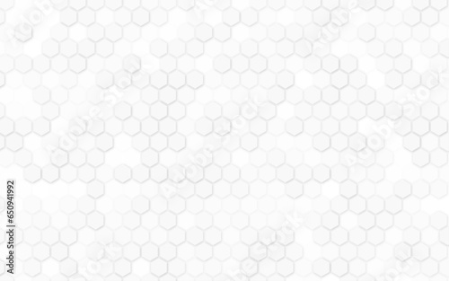 Seamless white honeycomb pattern, art background template. Vector honey texture