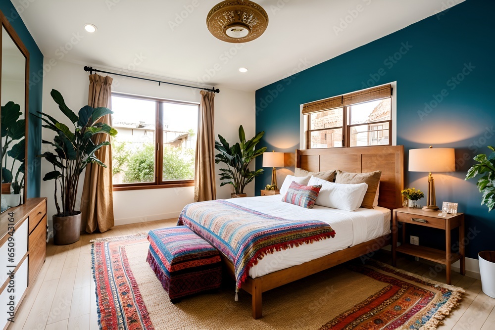 Bohemian-Inspired Modern Bedroom A Fusion of Styles and Textures Bohemian-Inspired Modern Bedroom A Fusion of Styles and Textures