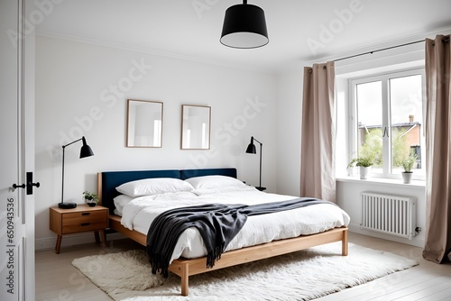 Scandinavian Serenity Modern Bedroom with Nordic Interior Design