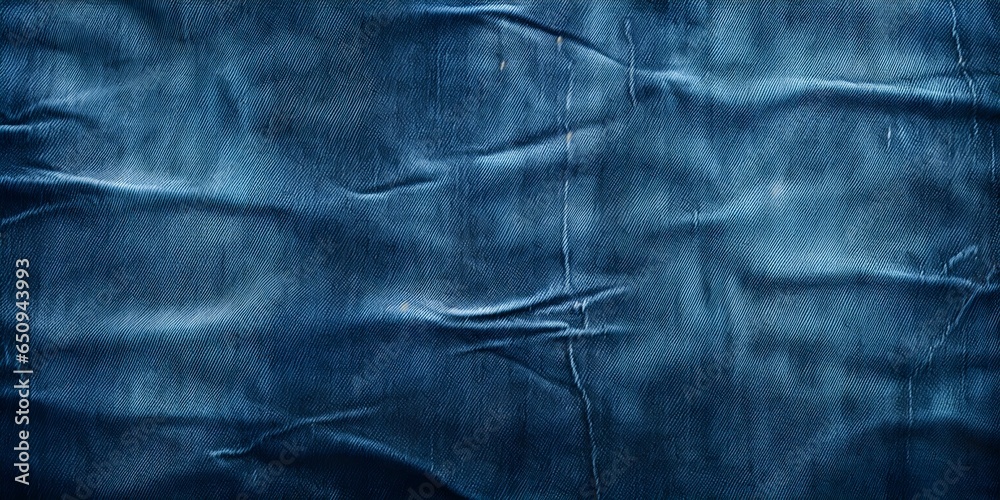 Naklejka premium Generative AI blue jeans texture