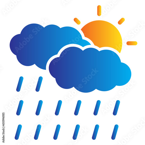 drizzle gradient icon