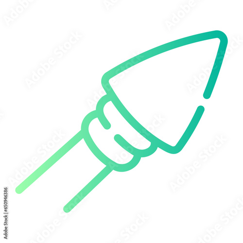spear Line Gradient Icon