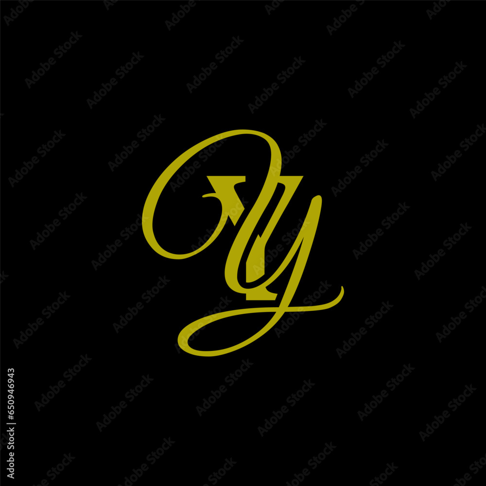 initial letter yy unique monogram logo vector initial letter yy unique monogram logo vector