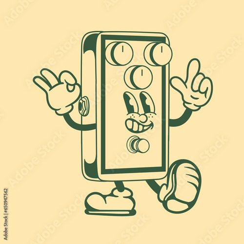 Vintage character design of guitar amplifier effects
