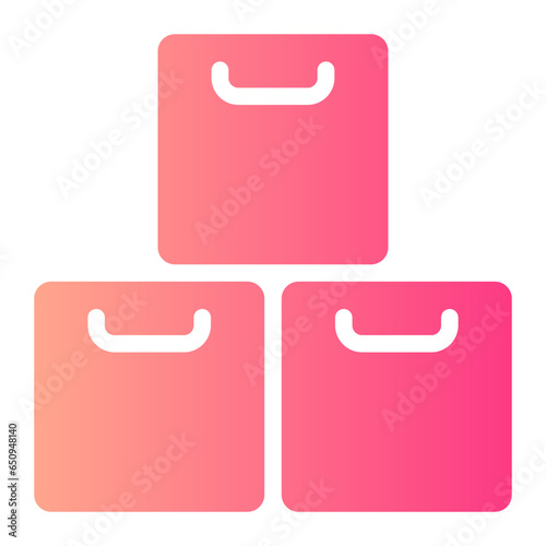 boxes gradient icon