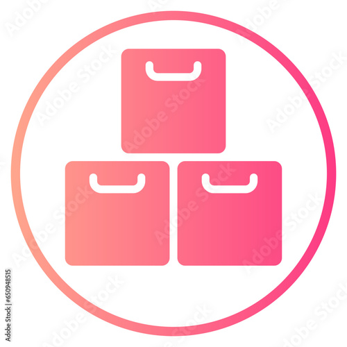 boxes gradient icon