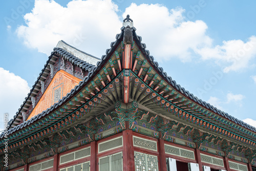 Photography views of Gyeongbokgoong palace complex in seoul city