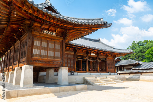 Photography views of Gyeongbokgoong palace complex in seoul city