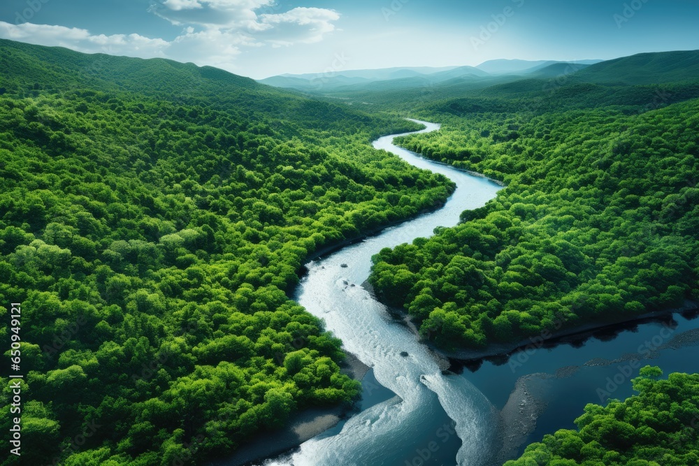 river in the forest