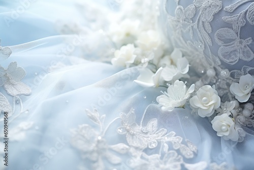 Close up of a Wedding dress 