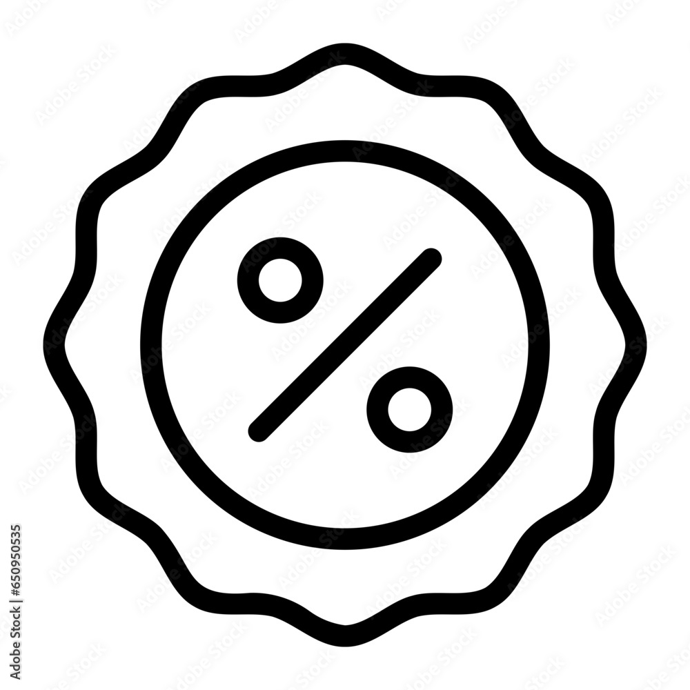 discount line icon discount line icon