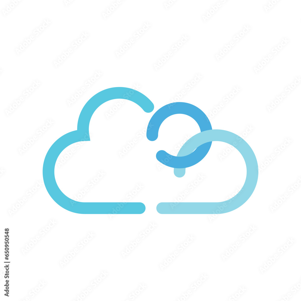 Cloud logo vector template