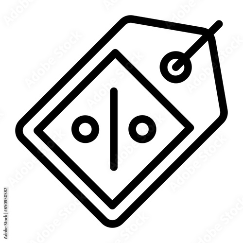 price tag line icon