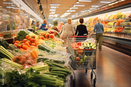 organic vegetables and fruits, cultivated for the assurance and safety of consumers, are sold by supermarkets as part of their marketing strategy.