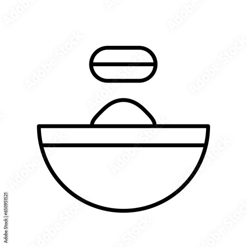 oatmeal line icon