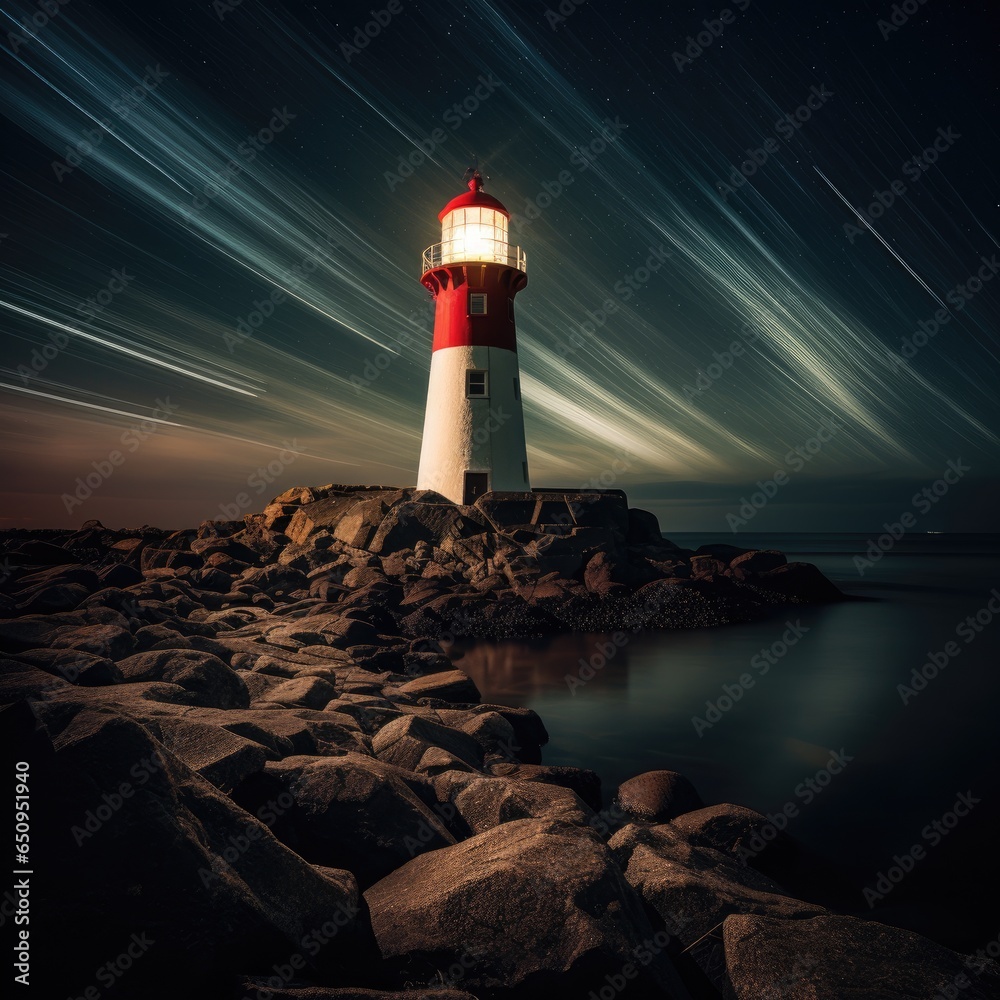 lighthouse at night lighthouse at night