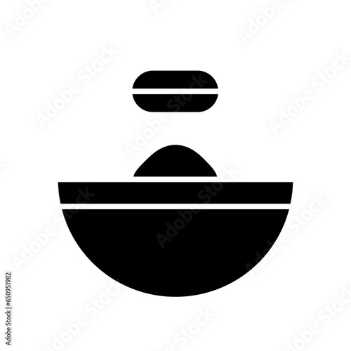 oatmeal glyph icon