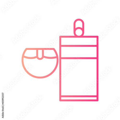 coconut milk gradient icon
