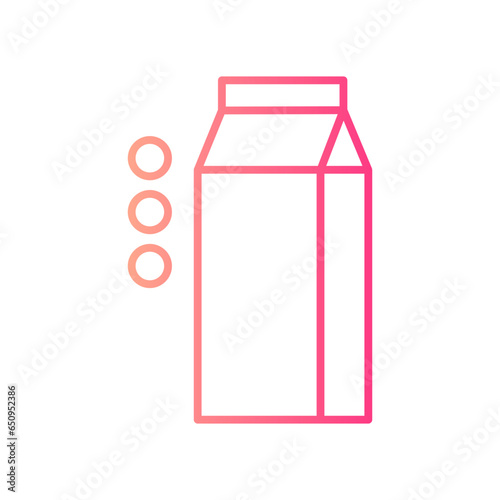 soy milk gradient icon
