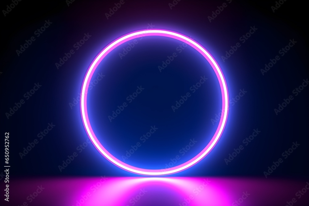 3d Render, Blue Pink Neon Round Frame, Circle, Ring Shape, Empty Space, Ultraviolet Light, 80's Retro Style, Fashion Show Stage, Abstract Background 3d Render, Blue Pink Neon Round Frame, Circle, Ring Shape, Empty Space, Ultraviolet Light, 80's Retro Style, Fashion Show Stage, Abstract Background