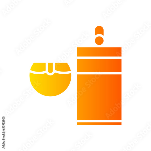 coconut milk gradient icon