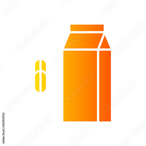 oat milk gradient icon