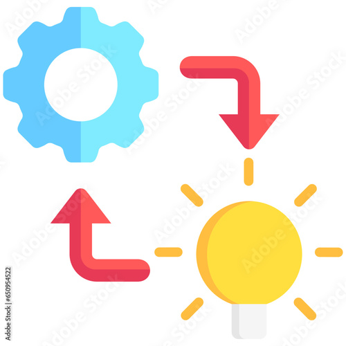 Implementation icon often used in design, websites, or applications, banner, flyer to convey specific concepts related to Assessment, educational, evaluative, and analytical purposes.
