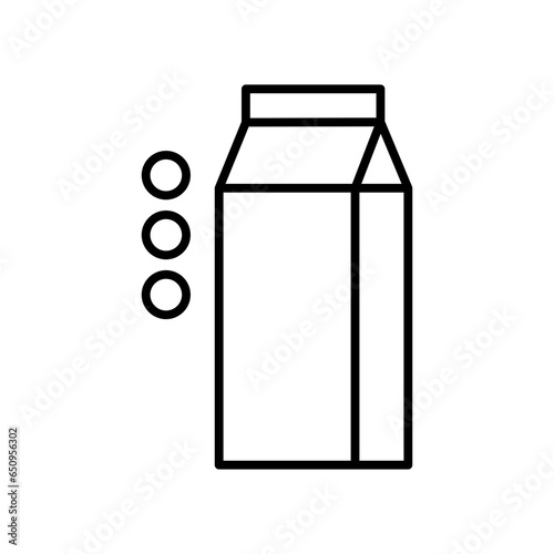 soy milk line icon